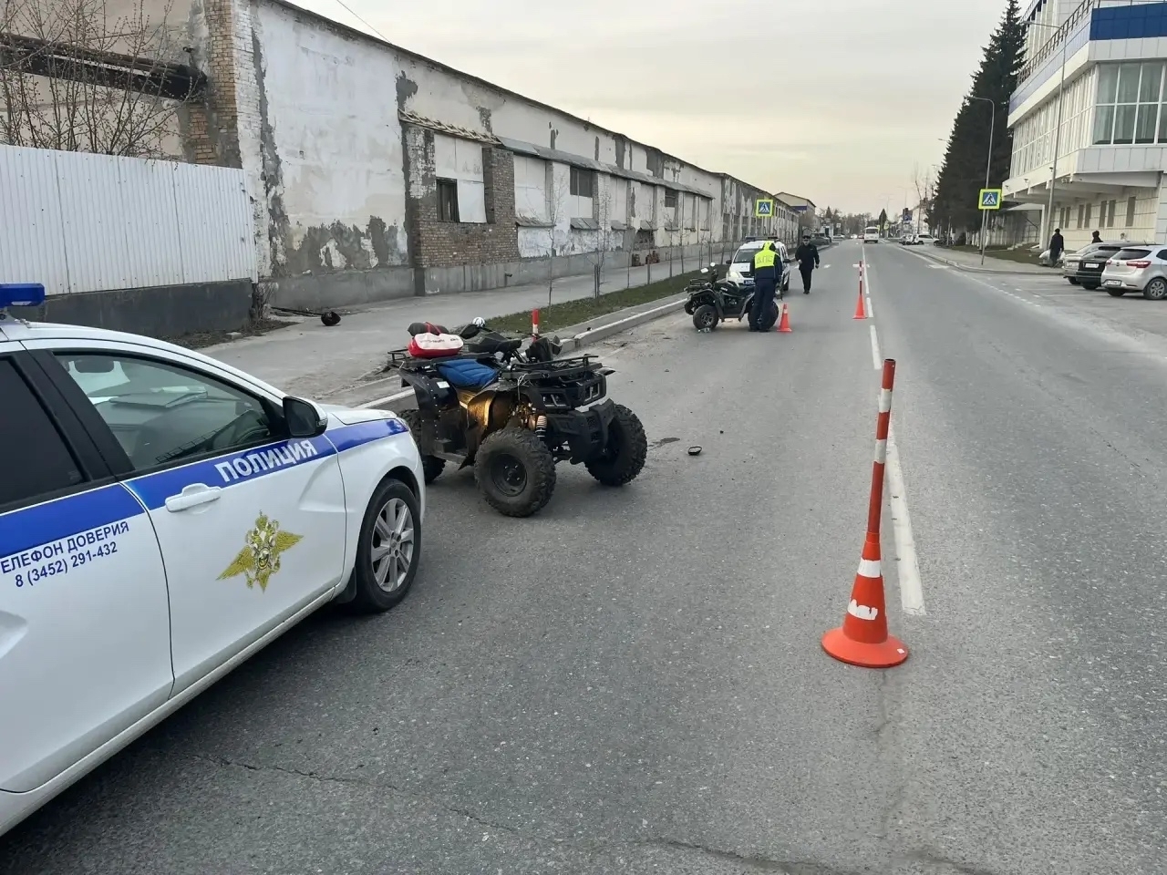 В Тюменской области несовершеннолетние попали в ДТП на квадроциклах