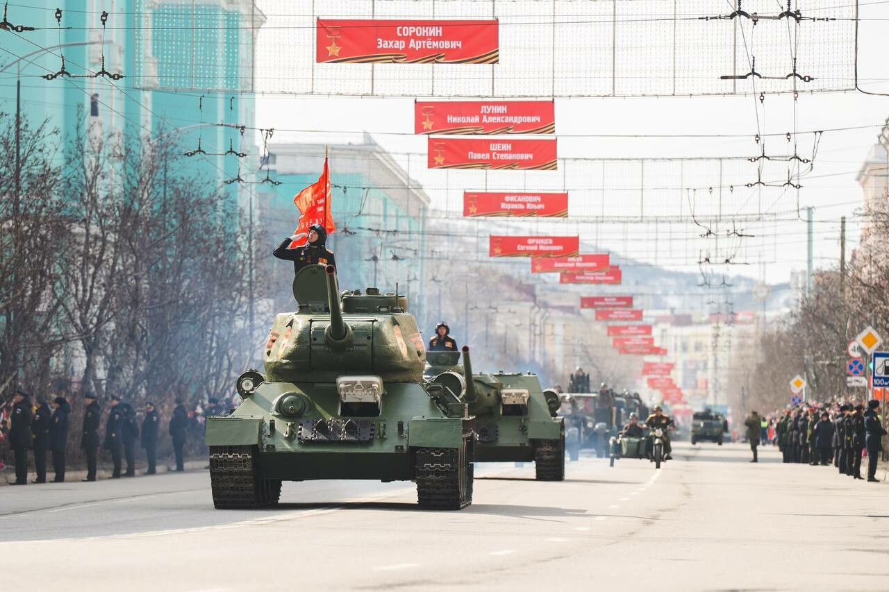 В Мурманске Парад Победы пройдет без военной техники