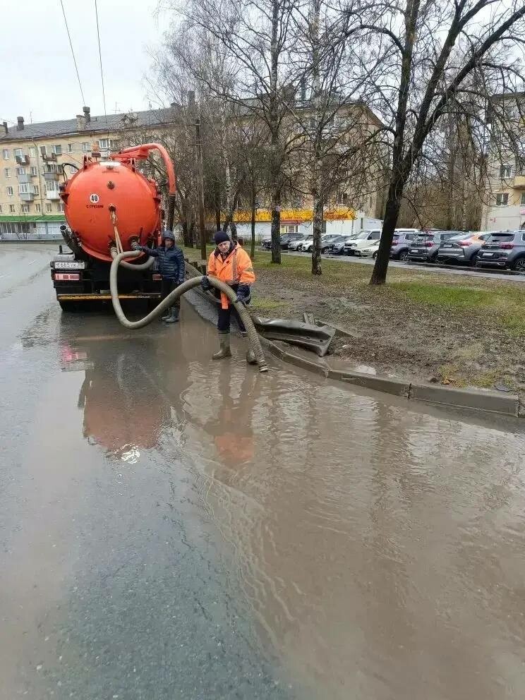 В Вологде идет круглосуточная ликвидация подтоплений