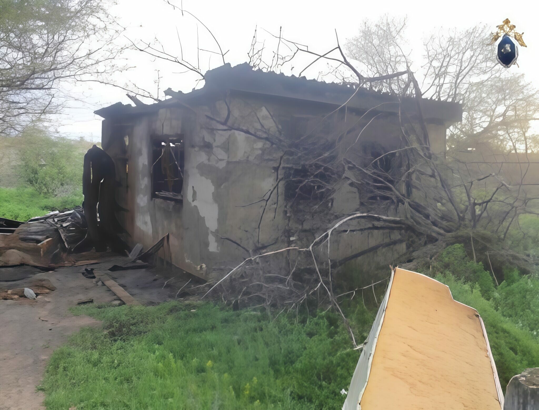 Женщина погибла при пожаре в Астраханской области