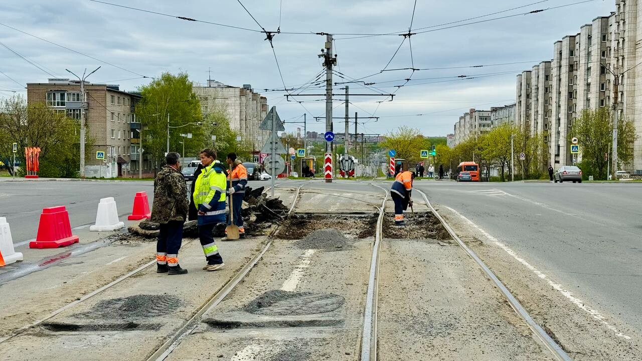 В Череповце начали ремонт проспекта Победы