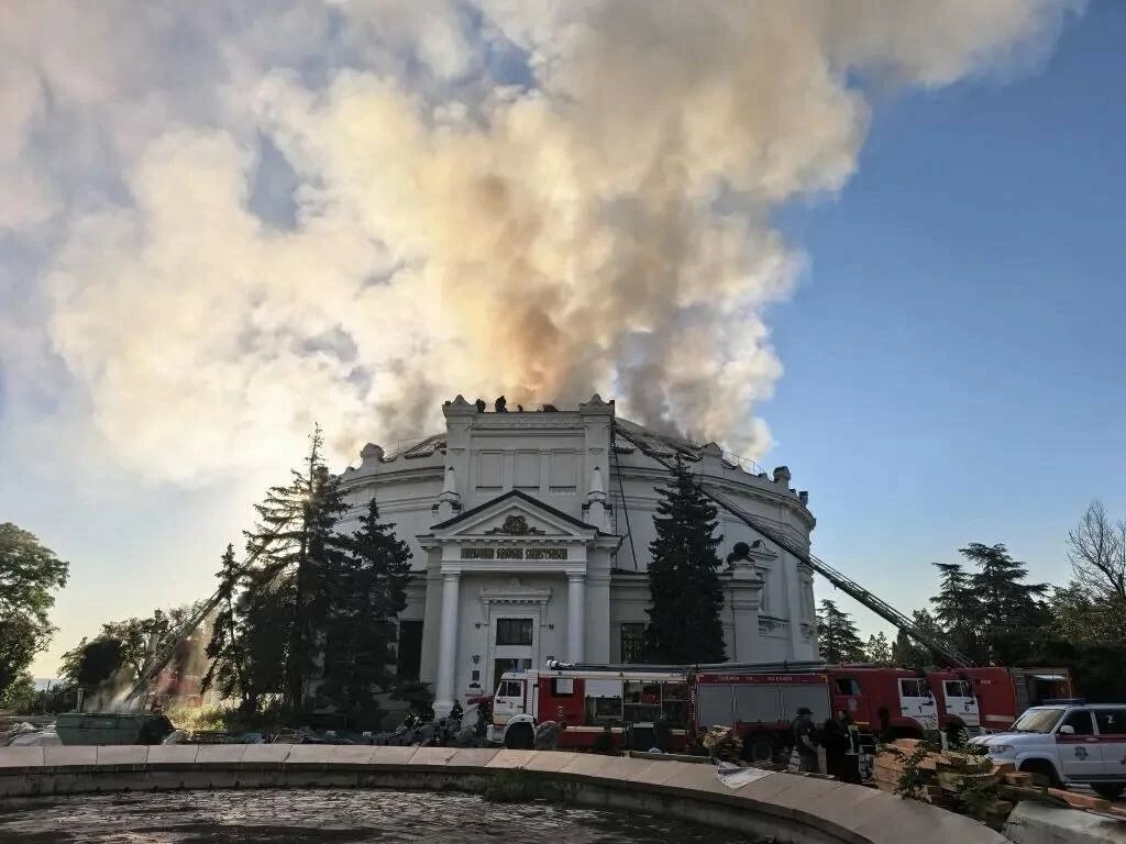 БПЛА ударил по зданию музея легендарной Панорамы обороны Севастополя