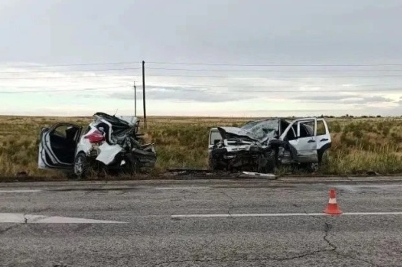 Авария с участием двух автомобилей произошла в Харабалинском районе
