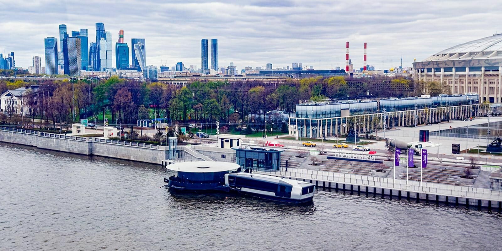 В Москве запустили четвертый маршрут речного электротранспорта «Лужники — Киевский»