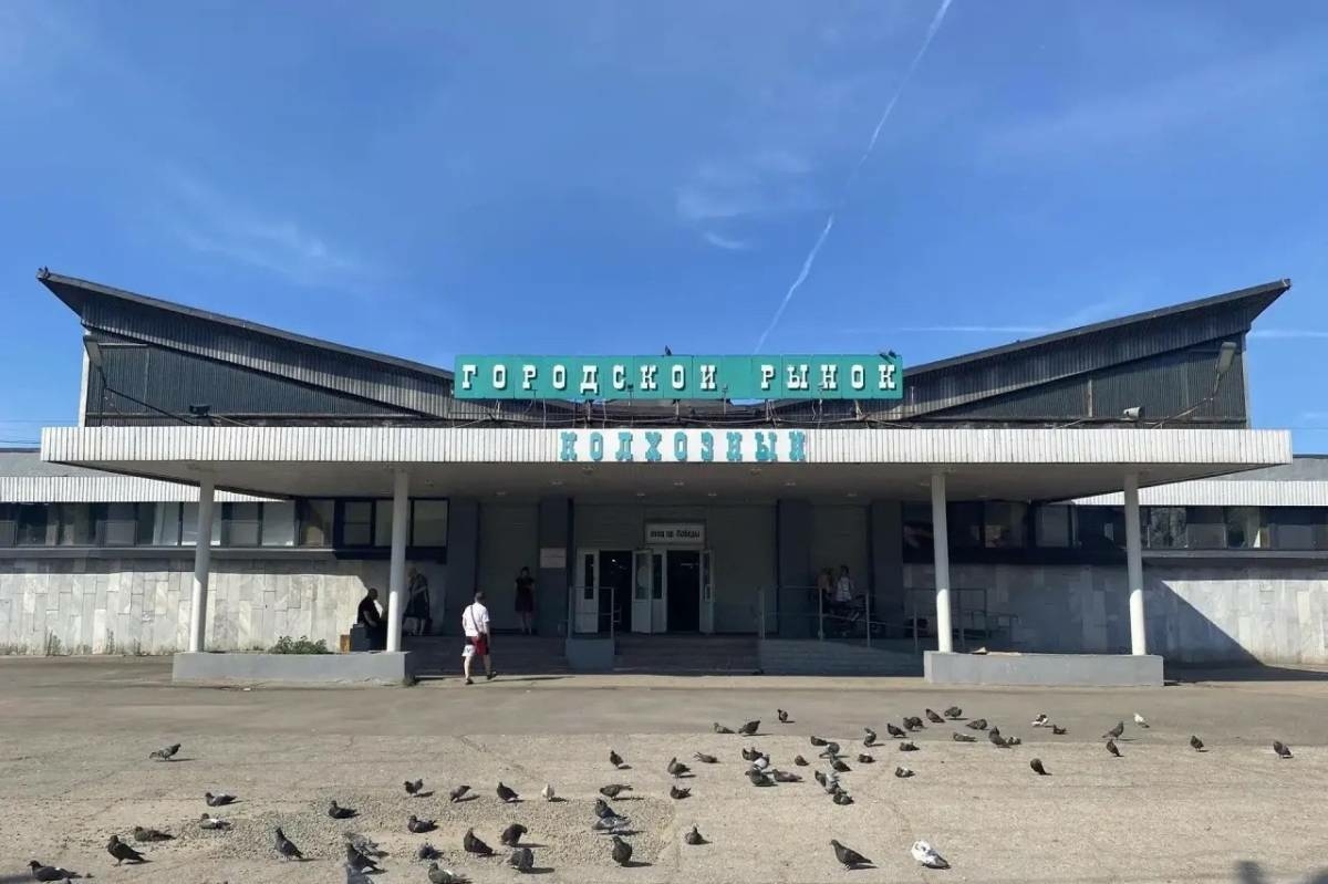 Городской рынок в Череповце ремонтируют благодаря господдержке