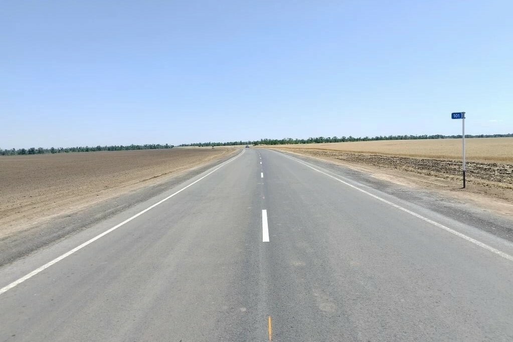 В Орловском районе Ростовской области обновили участок дороги за 16,3 млн рублей