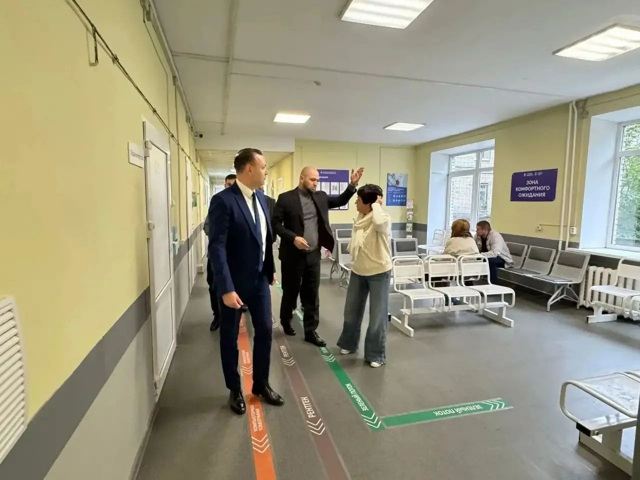 Ремонт приемного отделения Гатчинской больницы идет поэтапно