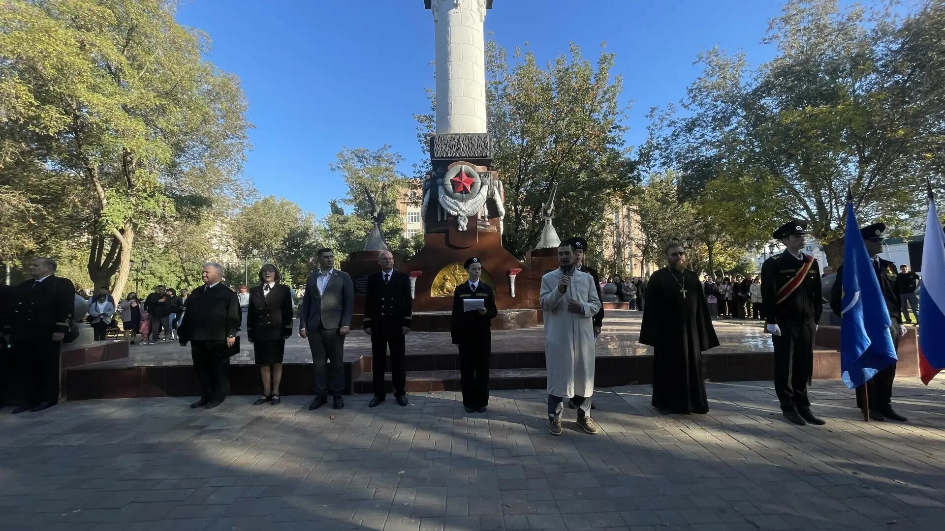 В Астрахани первокурсников Волго‑Каспийского морского рыбопромышленного колледжа посвятили в курсанты